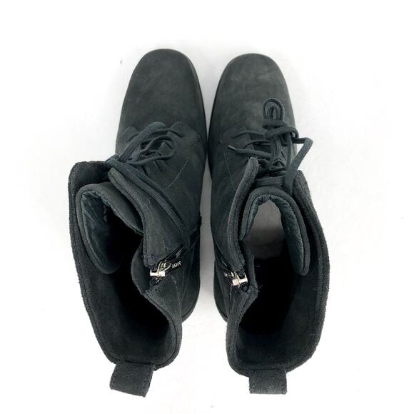 NAOT Womens Majesty Mid Calf Boots US 9 EU 40 Charcoal Suede Lace Up NIB - Picture 9 of 11